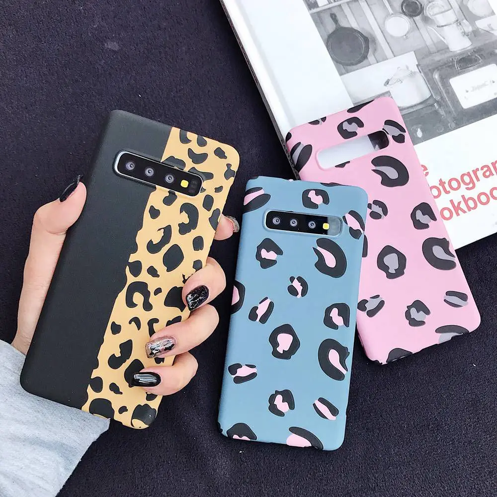 

KISSCASE Case For Samsung Galaxy S10 S9 Plus S8 S7 Leopard Printing Case For Samsung note 10 10 plus A50 A70 A30 cover Capinha