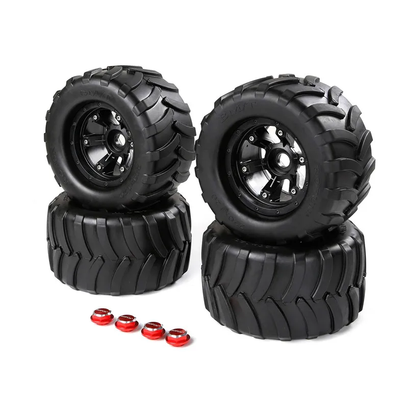 

Big Foot Wheels Tires with Alloy Adpters (220x100mm) for 1/8 Electric Traxxas X-Maxx Truck