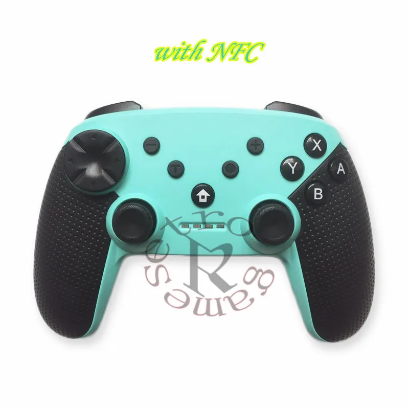 green with NFC Беспроводной игровой коврик с NFC ручка вибрации для NS Switch/Switch Lite игровые аксессуары геймпад для nintendo#1019 - Цвет: green with NFC