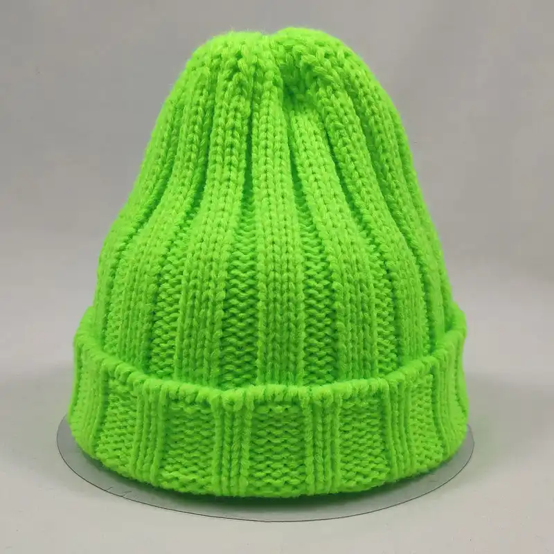 neon green winter hat