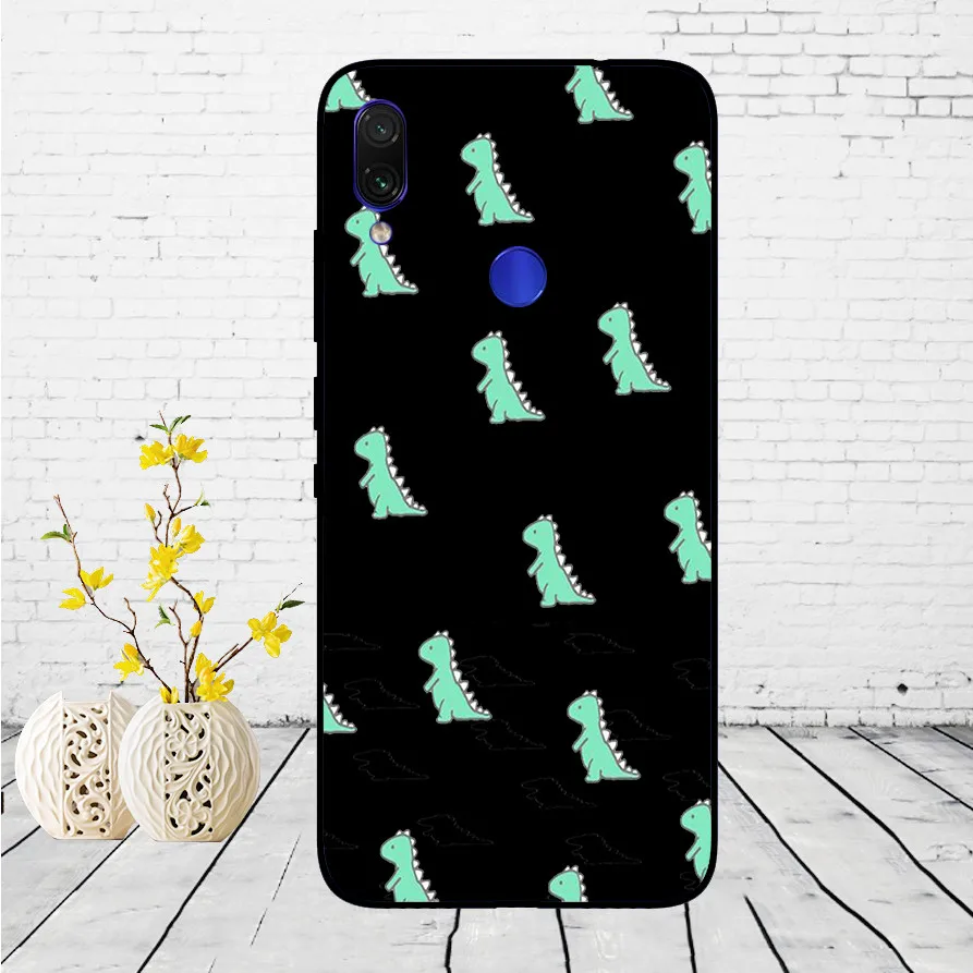 Untuk Xiaomi Redmi Note 7 Hitam Case Silikon Lembut Funda untuk Xiaomi Redmi Catatan 7 Hitam TPU Case Pelindung 6.3