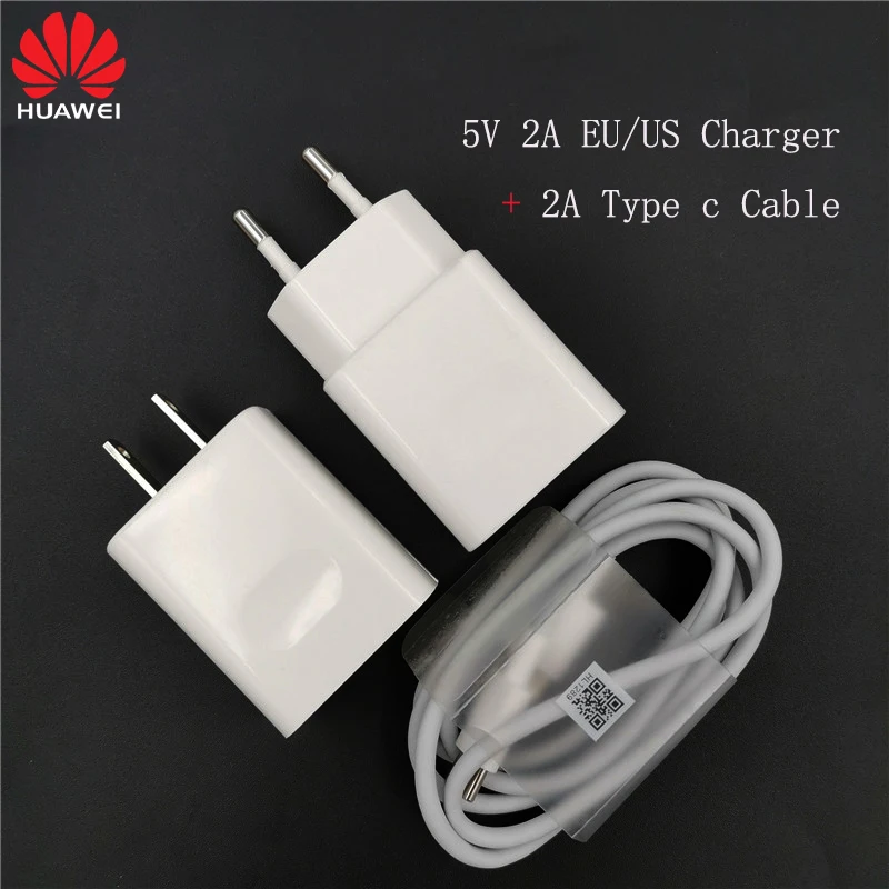 

Original 5V 2A Charger EU US plug adapter 2A Type c date cable for huawei p20 p30 lite p9 p10 mate 10 9 NOVA 3 4 2s 3E honor 8 9