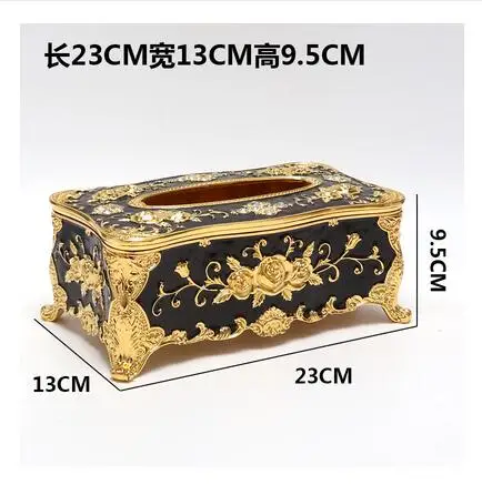 Europe classic metal tissue box kitchen tissue holder paper towel box papier cadeau rouleau for tissue paperZJH083 - Цвет: C6