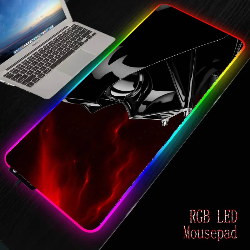 

XGZ Star Wars LED Gaming RGB Gamer Large Mousepad Lighting USB Keyboard Colorful Desk Pad Mice Mat for PC Laptop Desktop