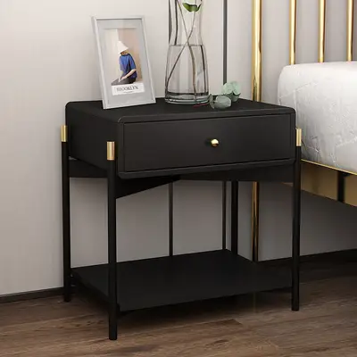 Us 272 3 30 Off Free White Black Modern Iron Golden Nightstand Coffee Sofa End Bedside Table Home Furniture Bedstand Cabinet Cupboard Bedroom In