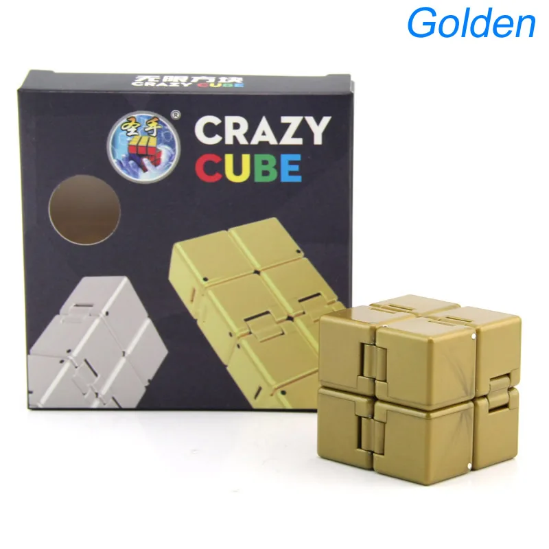 Golden Оригинальная Высококачественная головоломка ShengShou Infinity 2x2x2 Crazy Magic куб для снятия стресса, скоростная головоломка, рождественский подарок, идеи, детские игрушки - Цвет: Golden