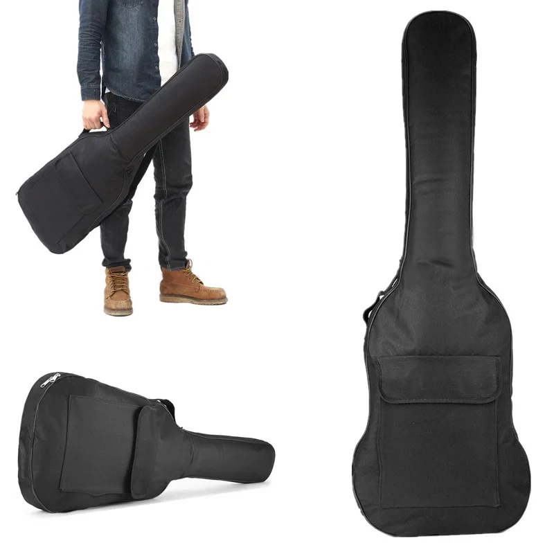 

Guitar Double Straps Padded Electric Acoustic Soft Case Gig Bag Backpack