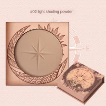 Guicami highlighter pó maquiagem rosto fazer placa natural tridimensional sombra nariz silhueta alto brilho pó fundação