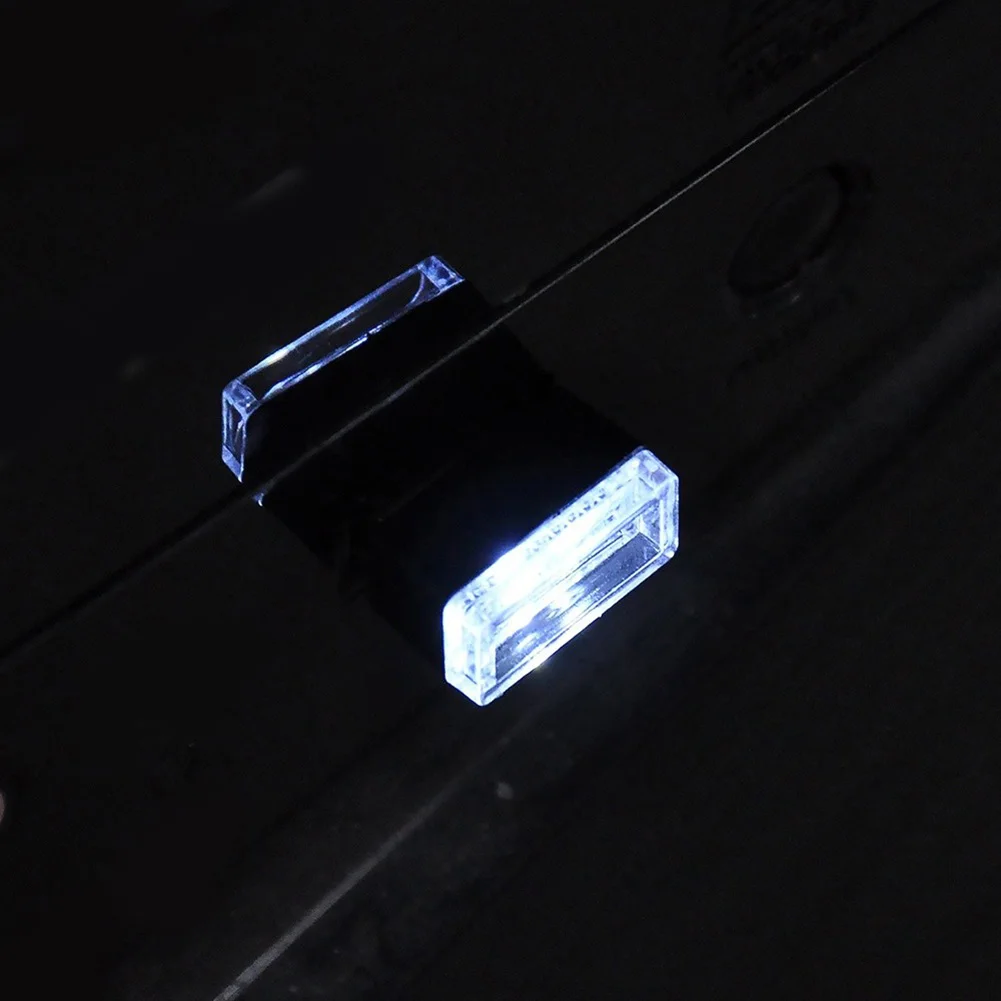 Портативный USB СВЕТОДИОДНЫЙ ночной Светильник для салона автомобиля с внешней атмосферой, декоративная лампа
