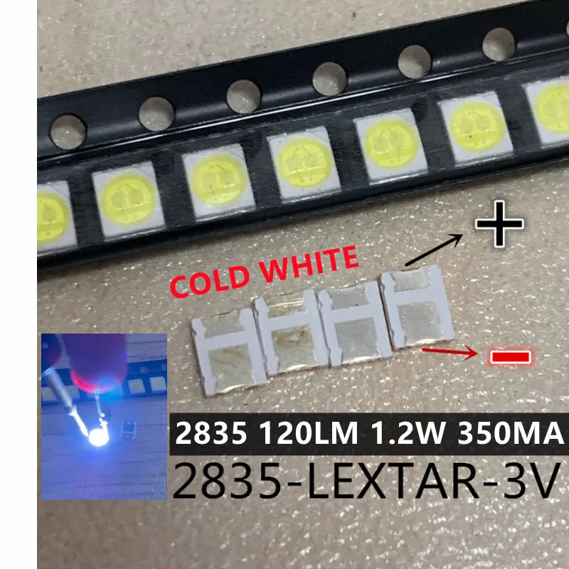4000 шт. оригинальный LEXTAR 2835 3528 1210 3 в 1 Вт-2 Вт SMD светодиодный для ремонта ТВ