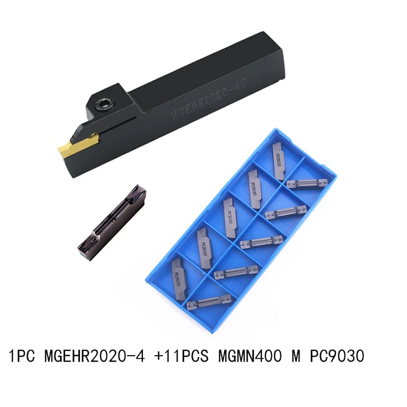 1 шт. MGEHR2020 4 токарный держатель+ 11 шт. MGMN400 м PC9030 токарные инструменты для очистки и обработки канавок карбидная вставка для токарного станка с ЧПУ