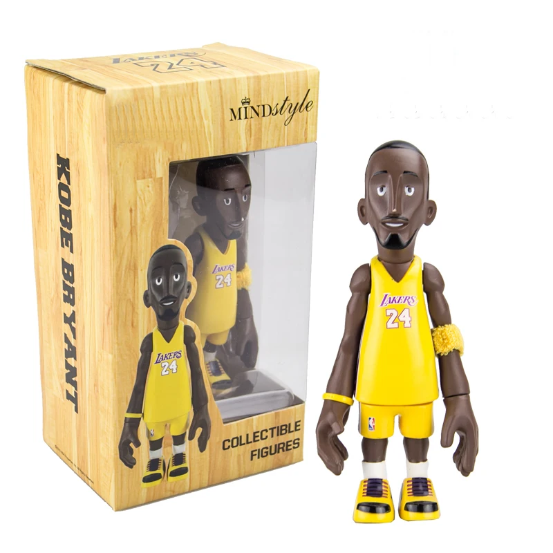 

16cm The Los Angeles Lakers Super Star Basketballplayer Kobe Bryant Action Figure Q Version Of Mode Collectible Model Dolls