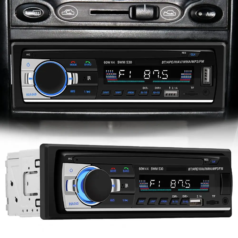 Мультимедийный MP3-плеер с двумя USB-разъемами для зарядки телефона FM-радио AUX