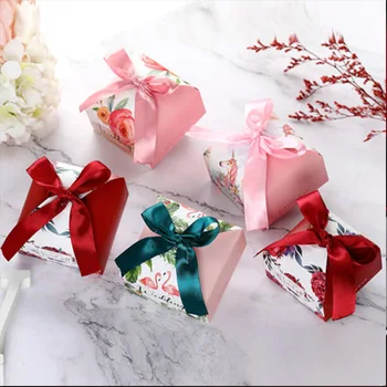 

Wedding Favor Paper Gift Boxes Chocolate Bag Romantic Candy Box Baby Shower Birthday Gift Bags Bride Groom Party Supplies