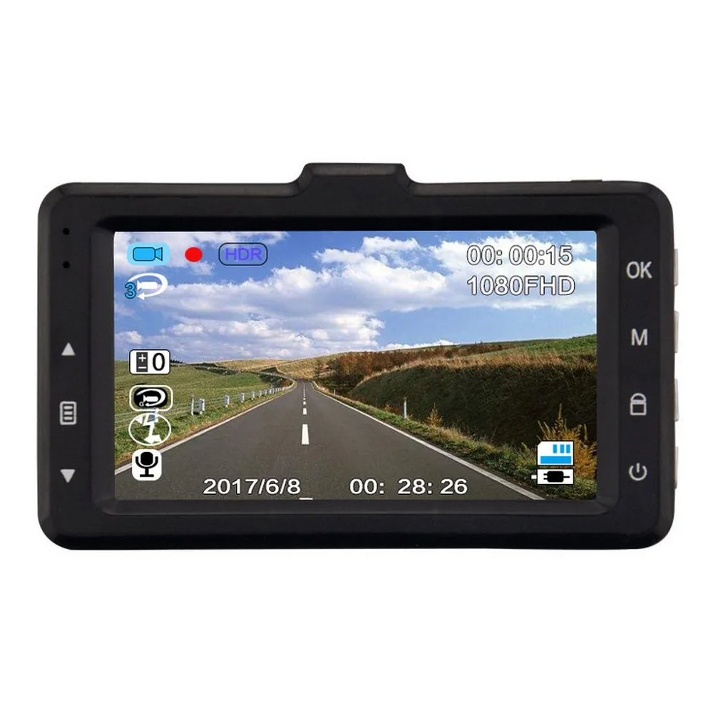 Автомобильная Камера-регистратор, 170 градусов, видеорегистратор HD, анти-встряхивание, ночное видение, парковочный монитор, циклическая запись, автомобильная dvr камера