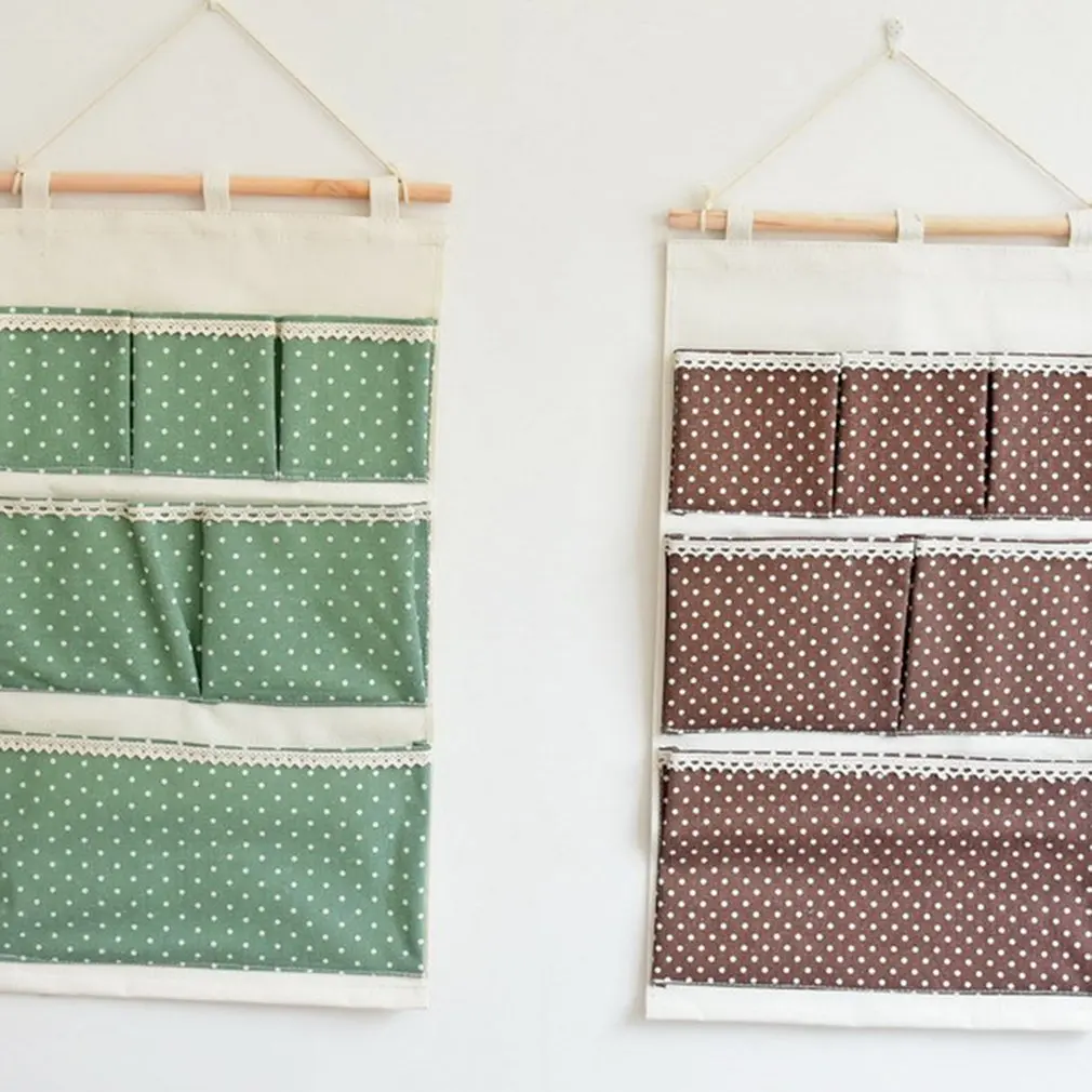 6 Pockets Multi-layer Hanging Bag Wardrobe Door Debris Storage Bag Fantastic Hanging Holder