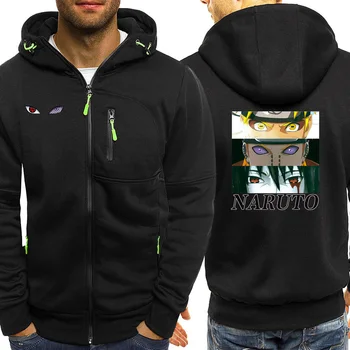 

Naruto Boruto Male Tracksuit Zip 2019 New Style Mens Street Clothing Casual Brand Jacket Zip Men Autumn Warm Outwear Personality