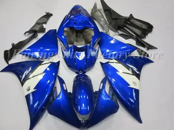 

Injection mold New ABS Motorcycle Fairing kits fit for Yamaha YZF R1 2012 2013 2014 Bodywork set custom Cool White Blue