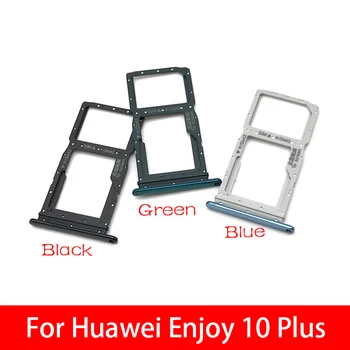 

10Pcs/Lot，New For Huawei Enjoy 10 plus SIM Card Slot SD Card Tray Holder Adapter