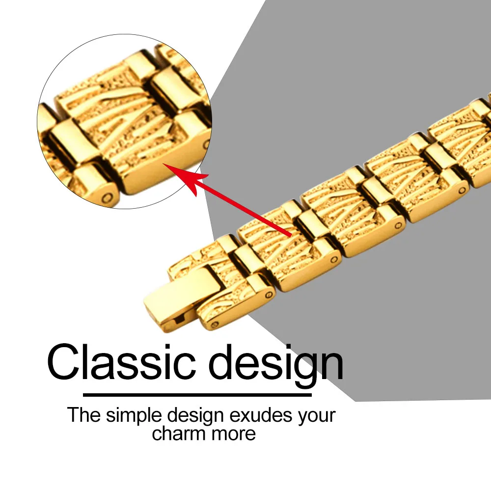 Fashion Magnetic Therapy Double Row Energy Bracelets