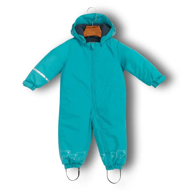 

Winter Outdoor Children Fully Heat Sealing Ski Suit Waterproof Warm Breathable Brushed And Thick One-piece Ski Suit
