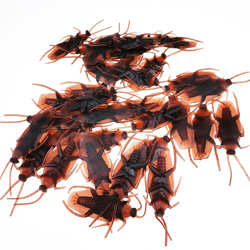 100 Stücke Kunststoff Kakerlake Insekt Bugs Display Modell Abbildung Kinder 