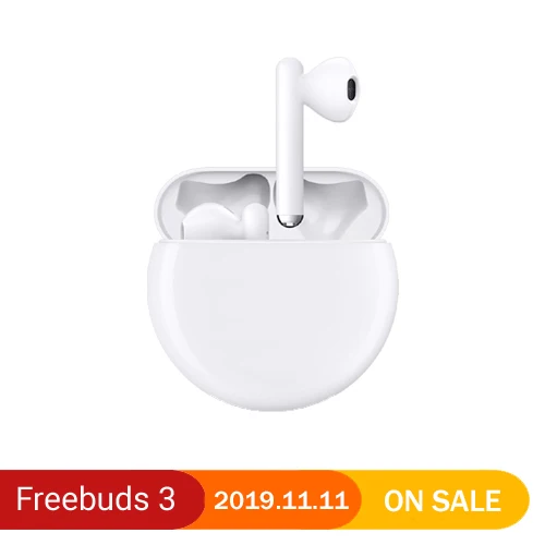Беспроводные наушники huawei Freebuds 3 TWS, Bluetooth наушники Kirin A1, шумоподавление, Bluetooth 5,1, управление нажатием, быстрая зарядка - Цвет: Freebuds 3 white
