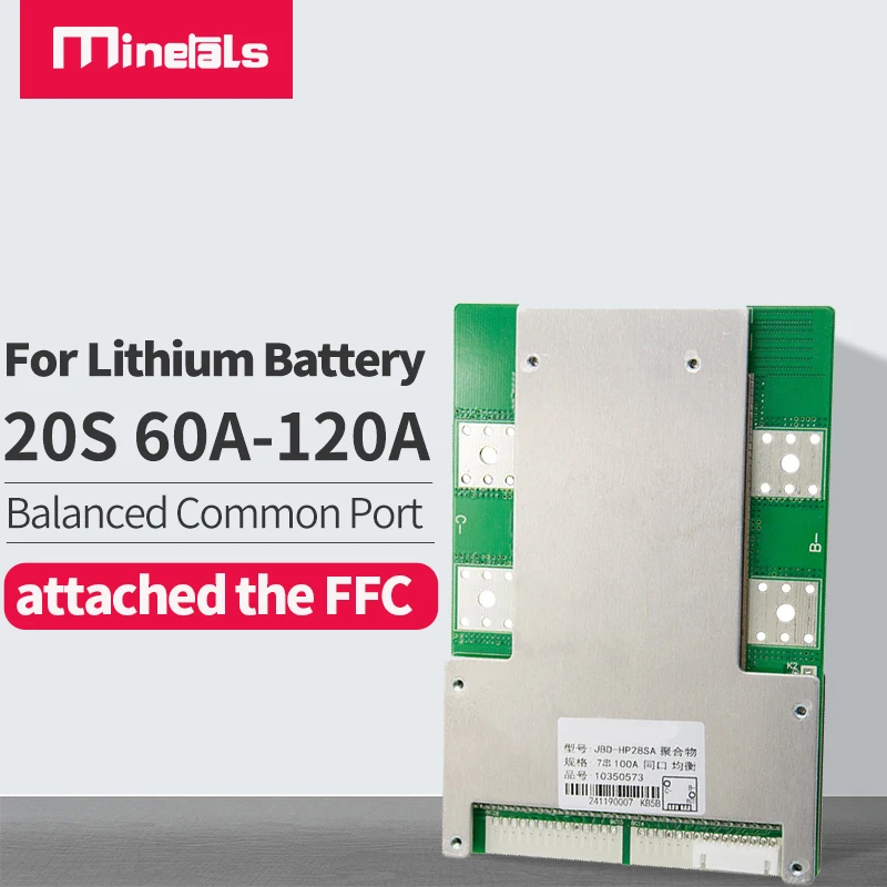 Комплект батарей 20s BMS PCM 72 в/60 в 60A 80A 100A 120A LiFePO4 с защитной платой для литиевой