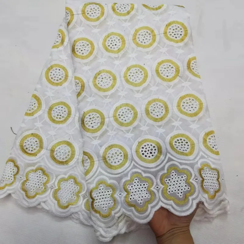 Модная женская сухая кружевная ткань из Дубая Высококачественная швейцарская вуаль кружева в швейцарском нигерийском стиле кружевная ткань dentelle Африканское кружево 5 ярдов