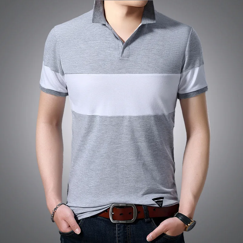 

Short Sleeve Shirt Solid Color Large Size Elasticity MEN'S Short-sleeved Shirt T-shirt Business Men'S Wear