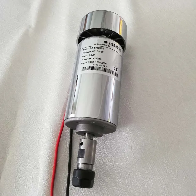 300 Вт мотор шпинделя Dc12-48V Er11 12000 об/мин 0.3квт шпиндель ЧПУ маршрутизатор мотор шпинделя ЧПУ мотор шпинделя