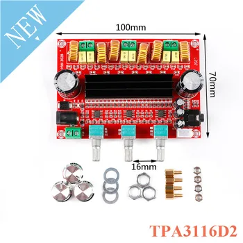 

TPA3116D2 2.1 Digital Audio Power Amplifier Board Module DC 24V 2*80W+100W TPA3116 1 Channel Speaker Amplifiers