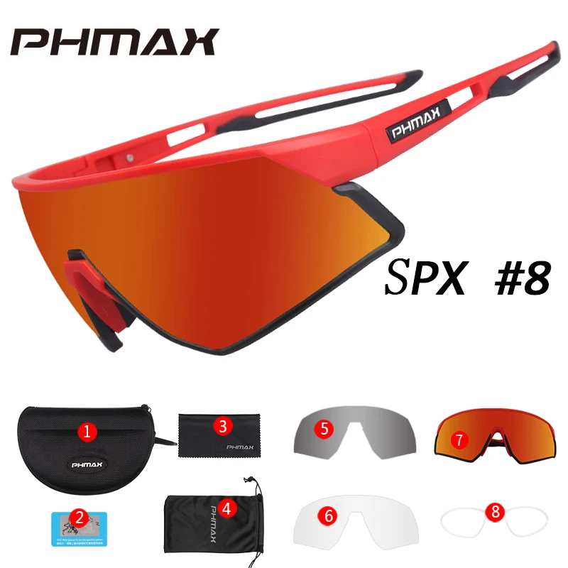 Colors 8 PHMAX женские ультралегкие поляризованные велосипедные солнцезащитные очки 11 цветов спортивные солнцезащитные очки для спорта на открытом воздухе велосипедные очки - Цвет: Colors 8