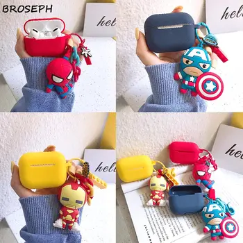 

Cute 3D Cartoon Keychain Silicone Earphone Case for Airpods 3 Charging Wireless Bluetooth Protective Cover for AirPods Pro
