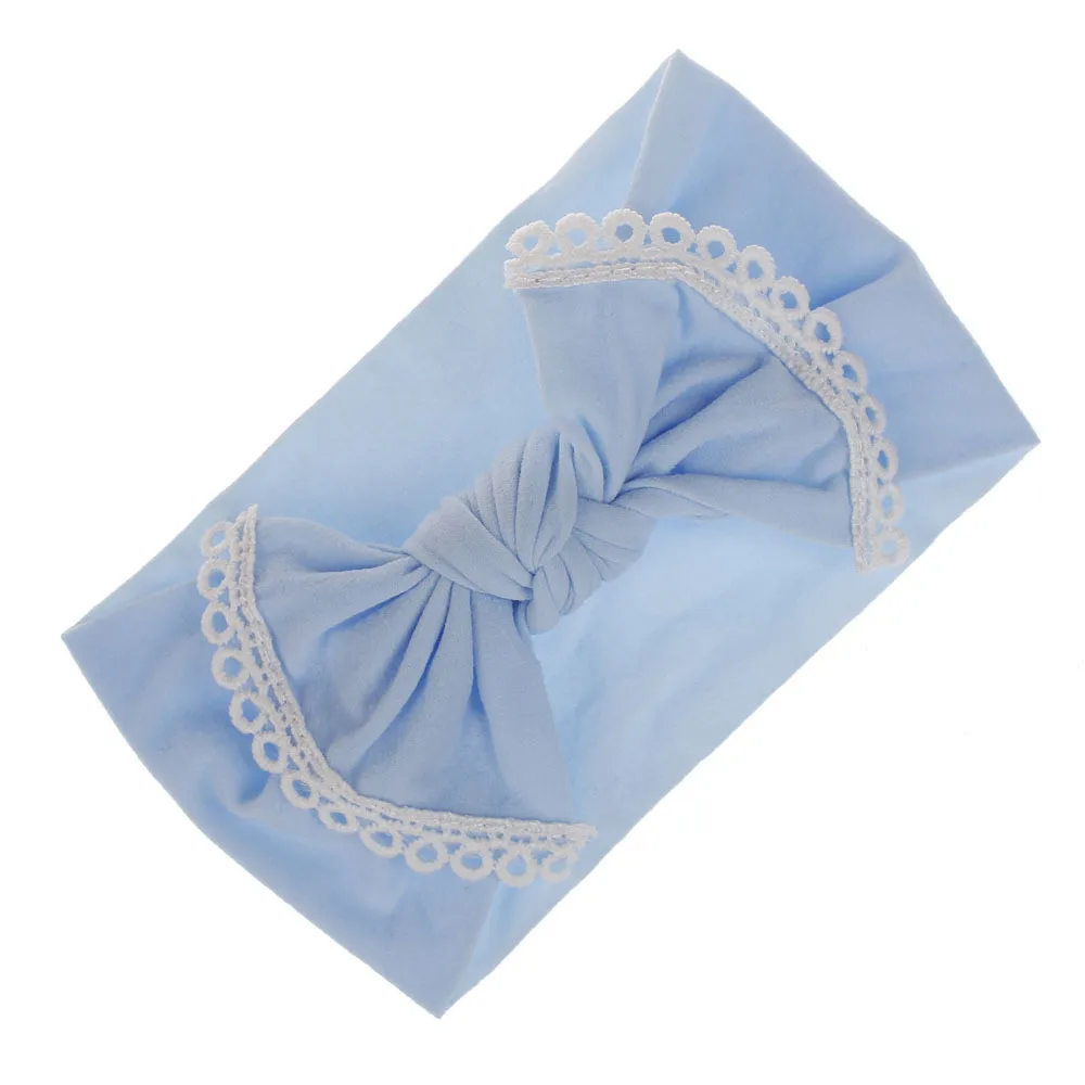 2020 Brand New Newborn Toddler Baby Girls Baby Bow Lace Elastic Hair Headband Hair Accessories Baby Gifts