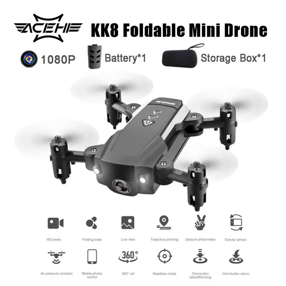 Type 16 KK8 складной мини-Дрон RC FPV Самолет 360 градусов трюк Wifi FPV Дрон RC вертолет игрушки подарок для детей мальчиков и девочек - Цвет: Type 16