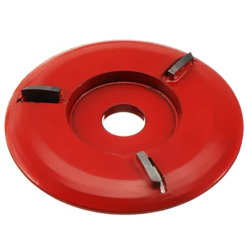 

90Mm Diameter 16Mm Bore Red Power Wood Carving Disc Angle Grinder Attachment