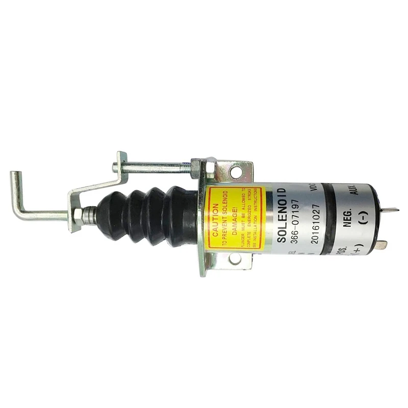 1502-12C7U2B2S1 SA-3405T 366-07197 2 PINS 12V Stop Solenoid Valve-Sinocmp Cut Off Solenoid for Electric Solenoid Exchavator
