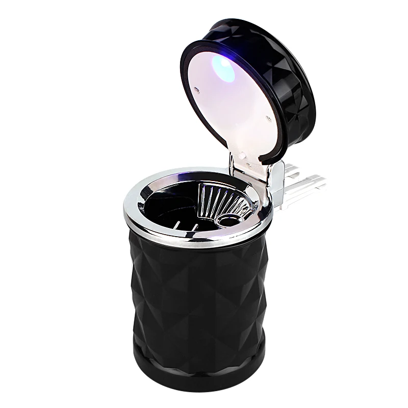 LEEPEE Universal Led Cigar Ashtray Cup Car Cigarette Ashtray Holder with Air Vent Mount Car-styling for VW golf Audi
