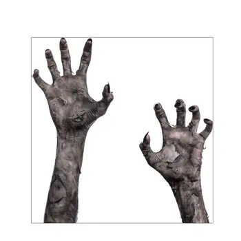 

Creative Ghost Hand Zombie Halloween Wall Sticker Horror Glass Showcase Living Room Bedroom Wall Sticker