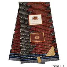 Последняя Анкара ткань с воском гарантированное Настоящее Воск 6 ярдов/лот Высокое качество африканская ткань принт для шитья платья 2301