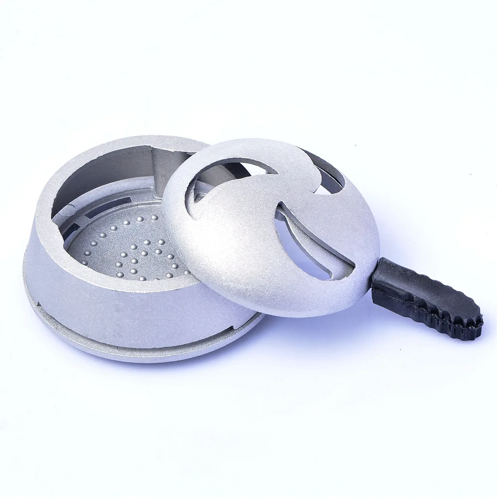 Metal Material Crescent Shape Hole Single Handle Accessories Windproof Tobacoo Hookah Shisha Charcoal Holder