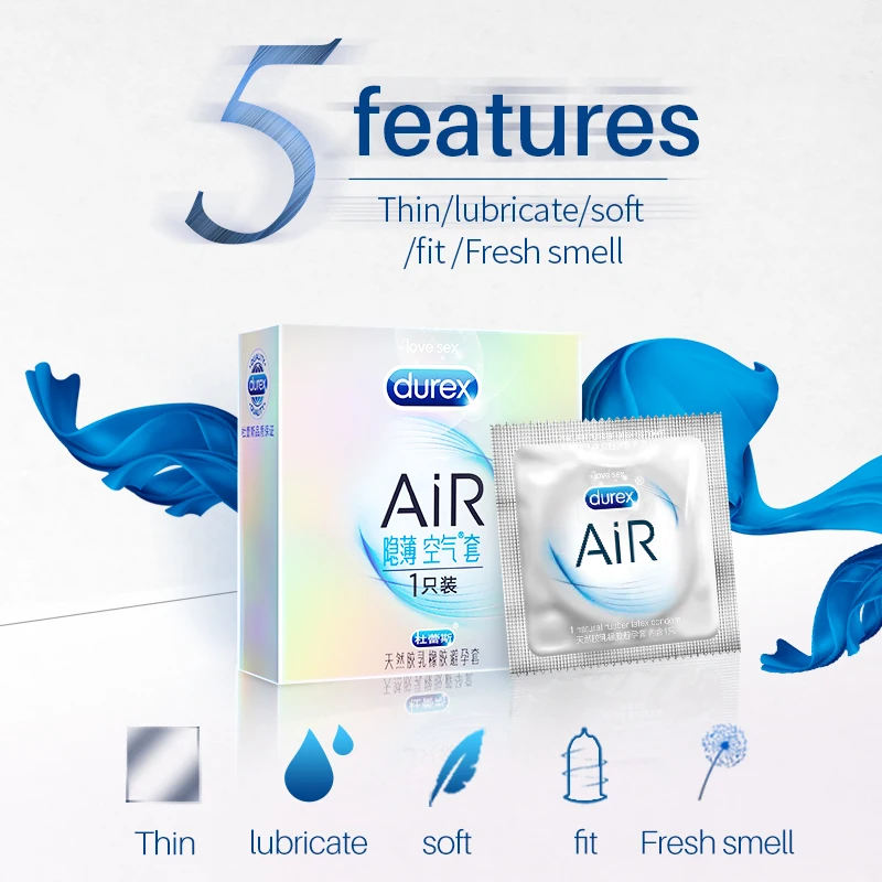 Durex Air презервативы невидимые ультра тонкие презерватив со смазкой рукав для