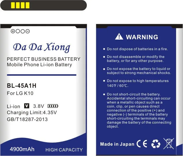 Аккумулятор Da Xiong 4900 мач BL45A1H для LG K10 F670L F670K F670S F670 K420N LTE Q10 K420|battery for|battery for lg3300mah battery