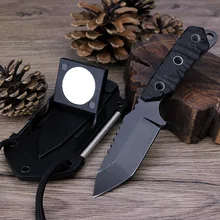

Creative mini necklace knife outdoor tactical compass knife household field self-defense portable survival knife multi-purpose