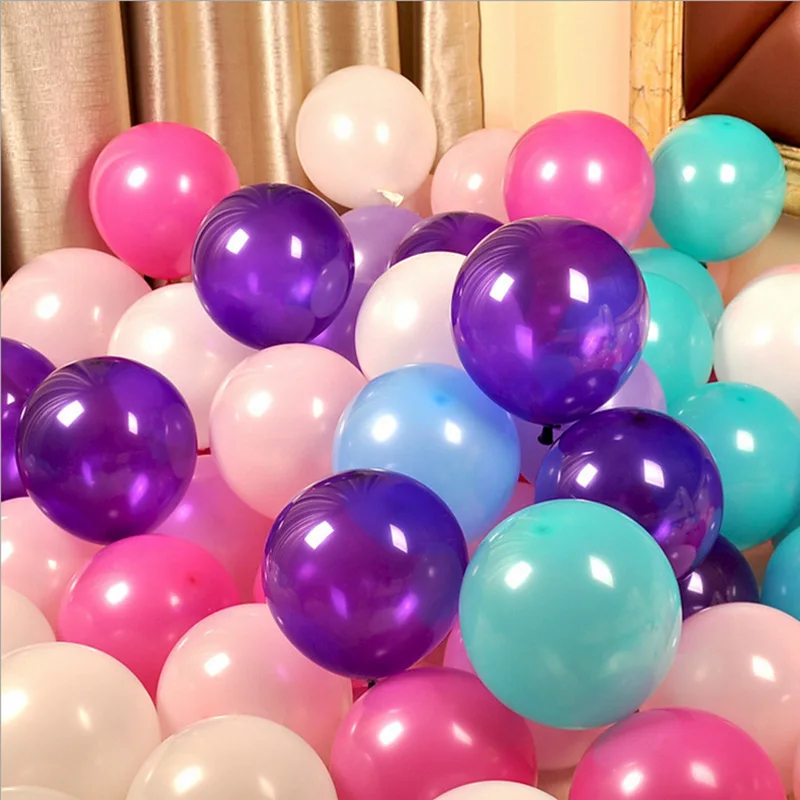 100 шт Свадебные украшения Воздушные шары на день рождения 10 дюймов матовые латексные шары утолщение жемчужные гелиевые детские игрушки Воздушные шары