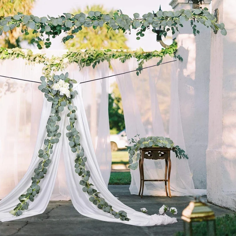 

Artificial Eucalyptus Garland Eucalyptus Leaves, Handmade Eucalyptus Vine, Green Leaves Garland, Wedding Wall Decor