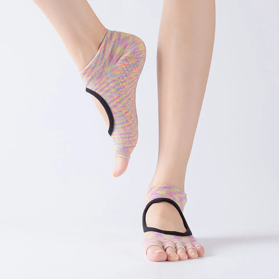 

Parallel Open Back Four Seasons Ladies Ballet Socks Comfortable Simple Yoga Socks Breathable Quick-drying Non-slip Socks Socks