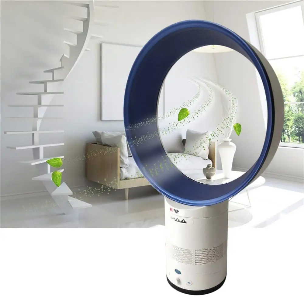 

12-Inch Mini Portable Bladeless Fan Children Safe Home Air Conditioner Summer AirFlow Cooling Fan For Home Office Kids Bedroom