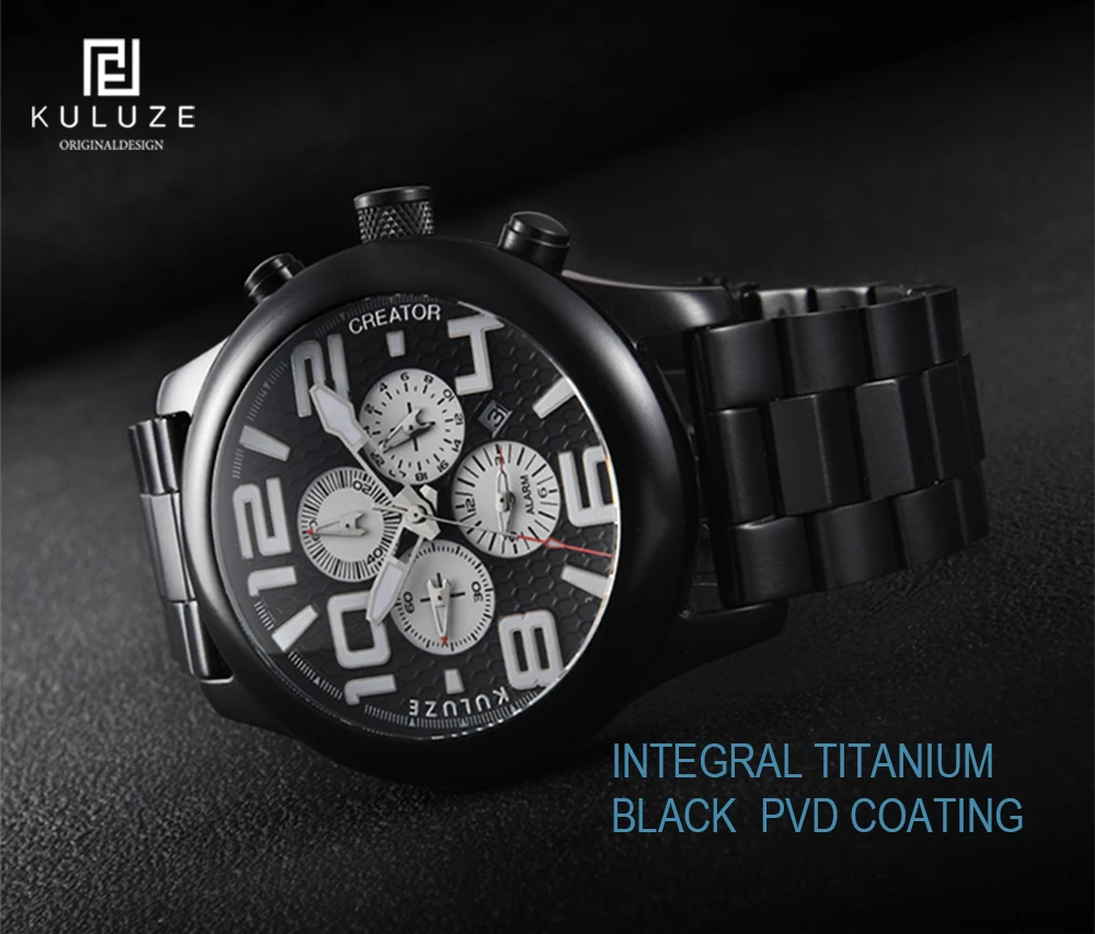masculino multifunções relógios despertador crono relógio de titânio reloj hombre